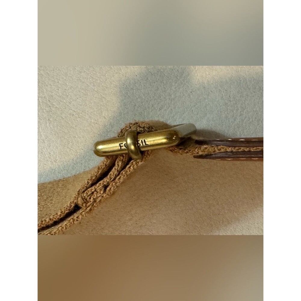 Fossil Messenger Bag Crossbody Coated Canvas Leather Trim Floral - Picture 16 of 16